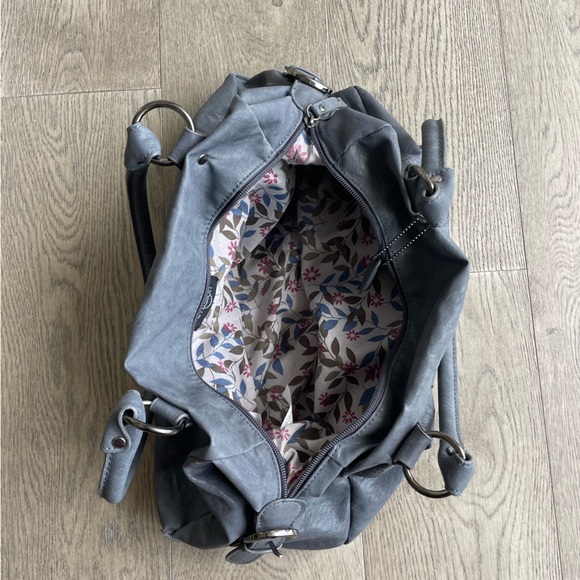 Grey leather bag - Picture 3 of 4